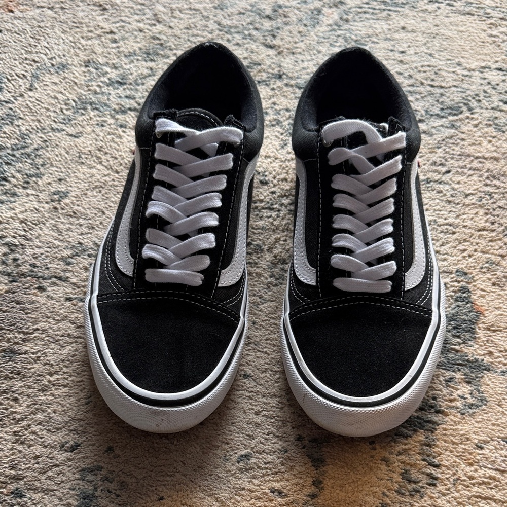 Vans Classic Black and White Low Top Sneakers